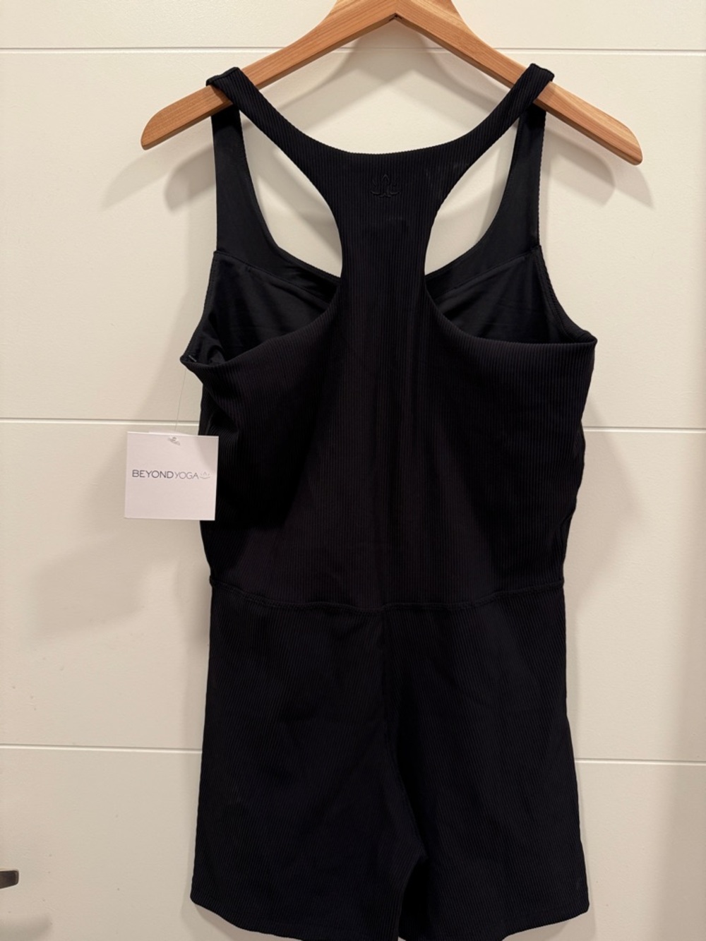 Beyond Yoga Routine Ribbed Biker Jumpsuit NWT - Picture 8 of 10